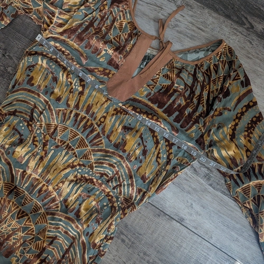 What Goes Around Comes Around Bohemian Patterned Women's Tunic Dress - Picture 5 of 7